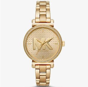 Michael kors society gold-Tone Watch|MK4334